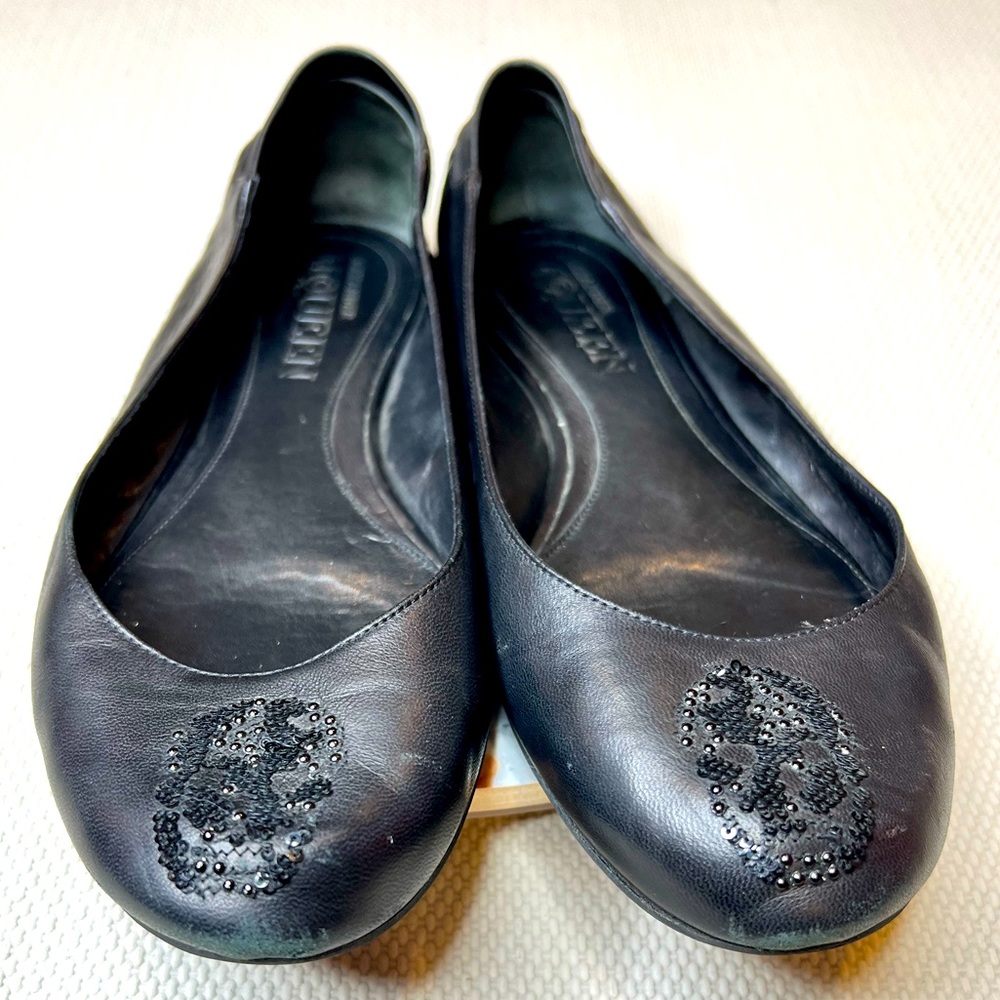 Alexander McQueen Black Ballerina Flats